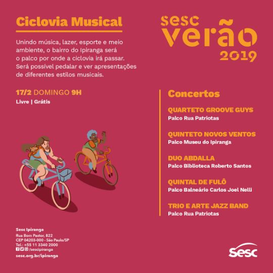Ciclovia Musical Sesc Verão