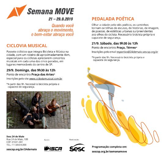 Pedalada Poética e Ciclovia Musical